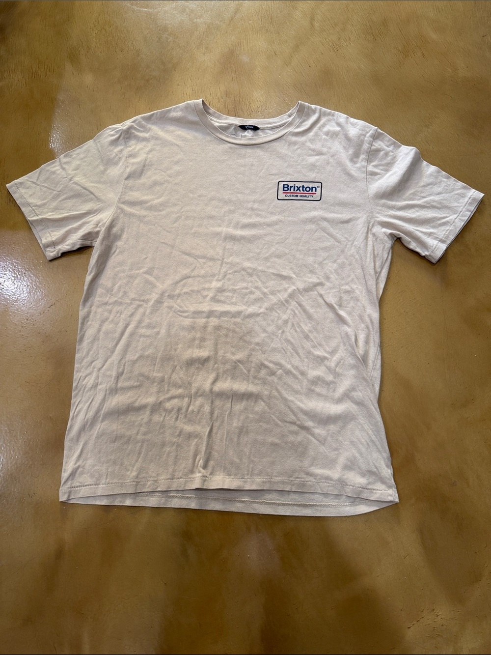 Brixton Cream Short-Sleeve Logo Tee